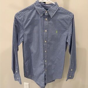 Ralph Lauren boys cotton poplin shirt, Size Large (14/16)